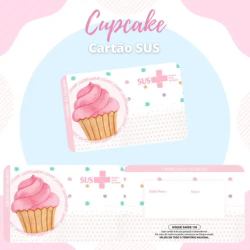 Cartão SUS Cupcake