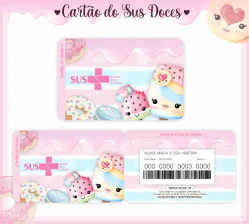 Cartão SUS Doces