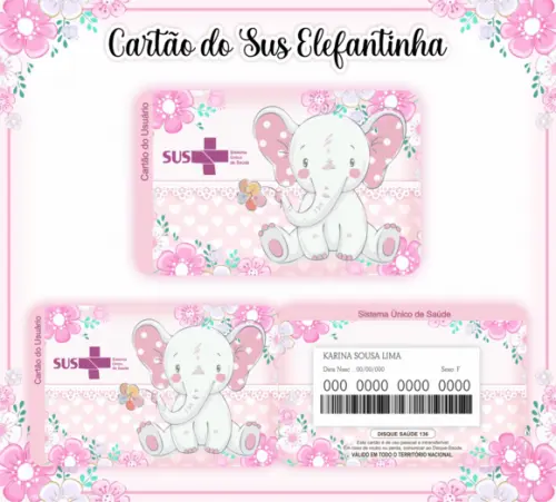 Cartão SUS Elefantinha