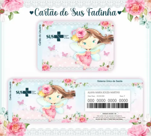 Cartão SUS Fadinha