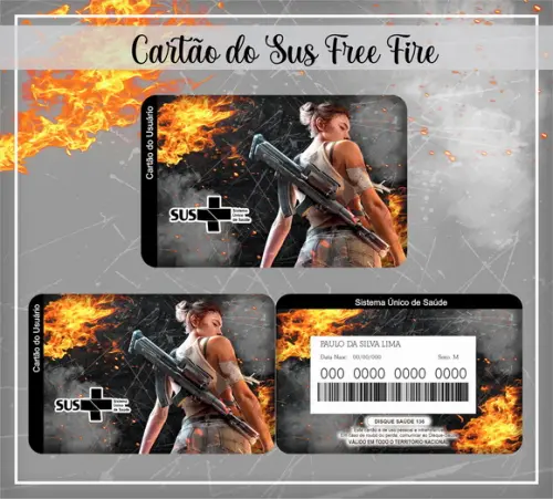 Cartão SUS Free Fire