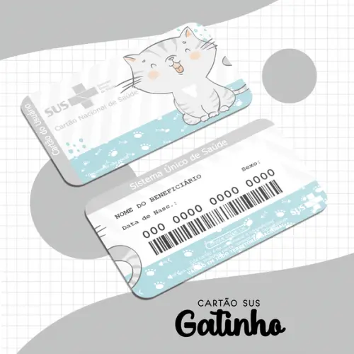 Cartão SUS Gatinho