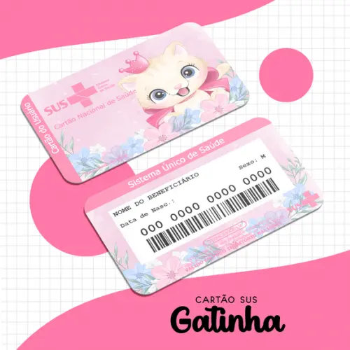Cartão SUS Gatinha