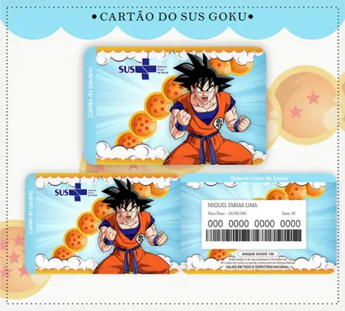 Cartão Sus Goku
