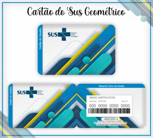 Cartão SUS Geométrico
