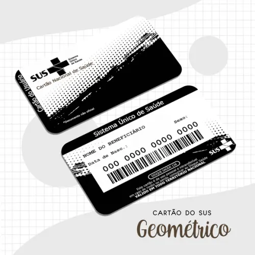 Cartão SUS Geométrico