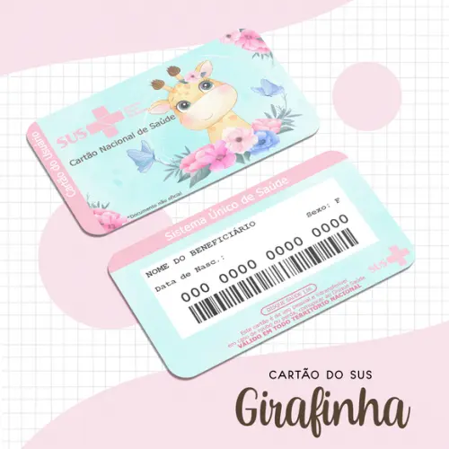 Cartão SUS Girafinha