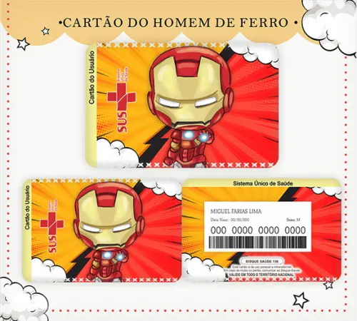 Cartão Sus Homem de Ferro