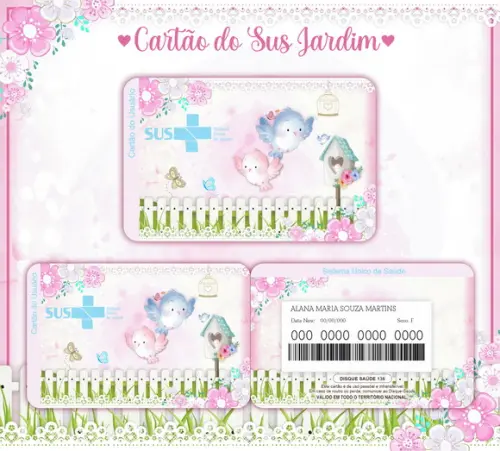 Cartão SUS Jardim