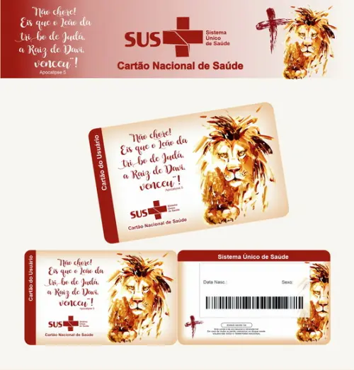 Cartão SUS Leão de Judá