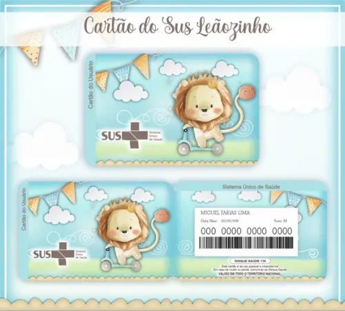 Cartão SUS Leãozinho
