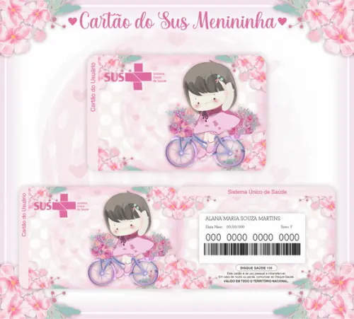 Cartão SUS Menininha