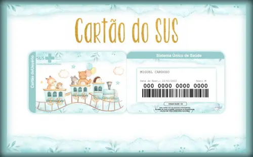Cartão Sus Menino