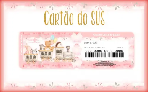 Cartão Sus Menina