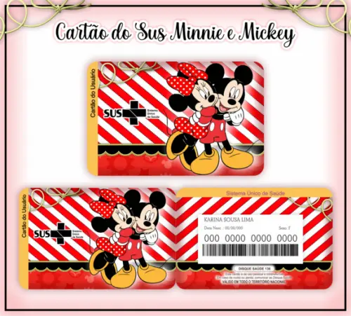 Cartão SUS Mickey
