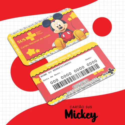 Cartão SUS Mickey