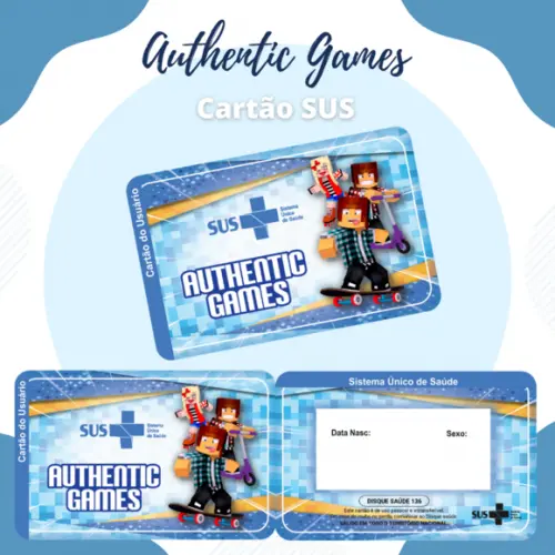 Cartão SUS Minecraft