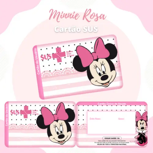 Cartão SUS Minnie