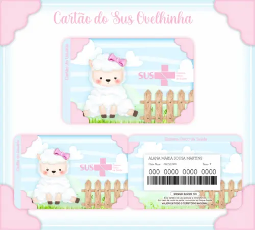 Cartão SUS Ovelhinha