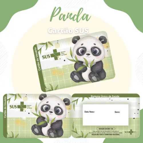 Cartão SUS Panda