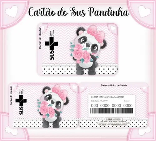 Cartão SUS Panda