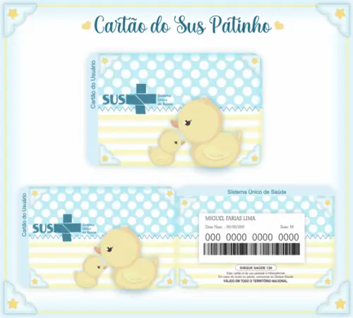 Cartão SUS Patinho
