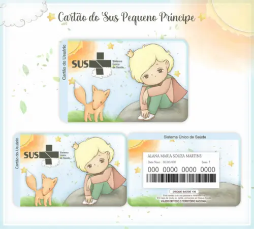Cartão SUS Pequeno Principe