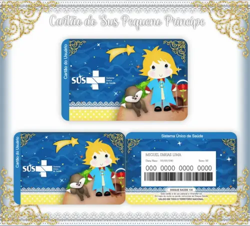 Cartão SUS Pequeno Príncipe