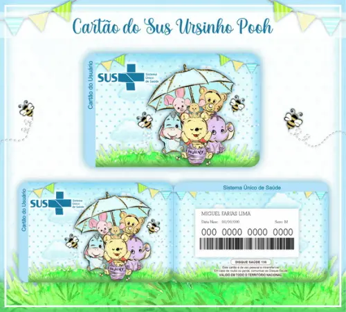 Cartão Sus Pooh