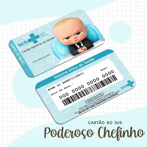 Cartão SUS Poderoso Chefinho