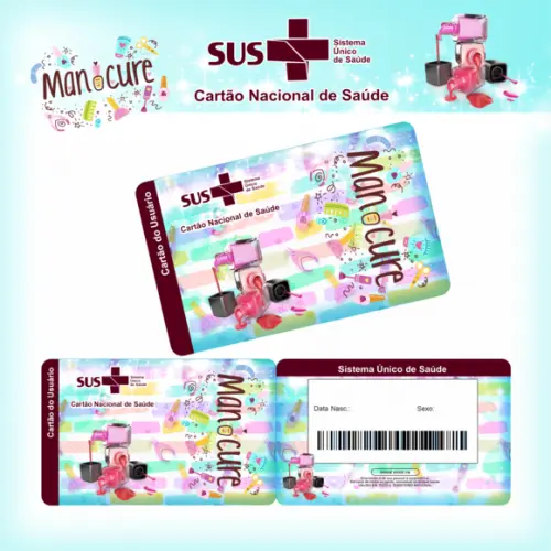 Cartão SUS Profissões Manicure