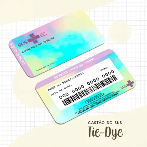 Cartão SUS Tie Dye
