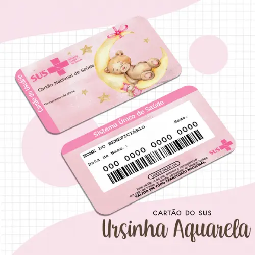 Cartão SUS Ursinha