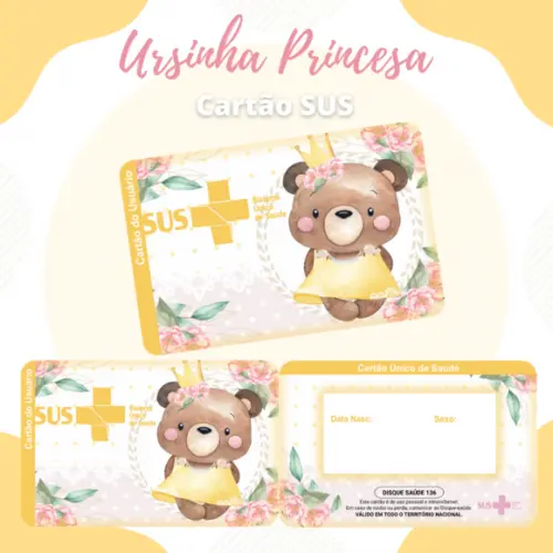 Cartão SUS Ursinha