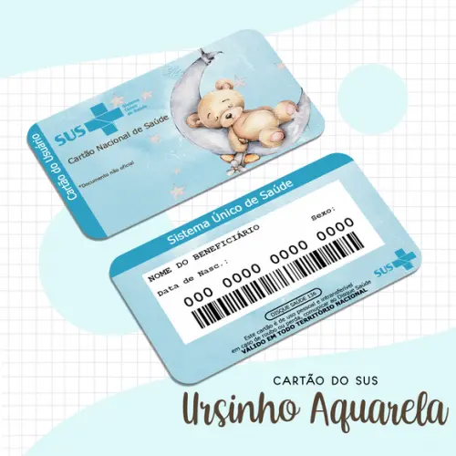 Cartão SUS Ursinho