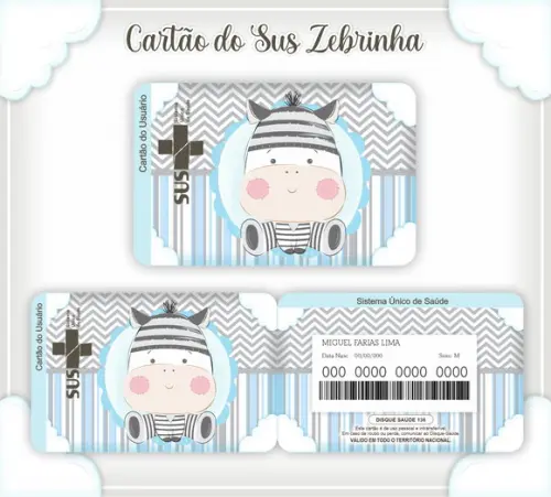 Cartão Sus Zebrinha