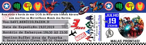 Convite Digital Avengers