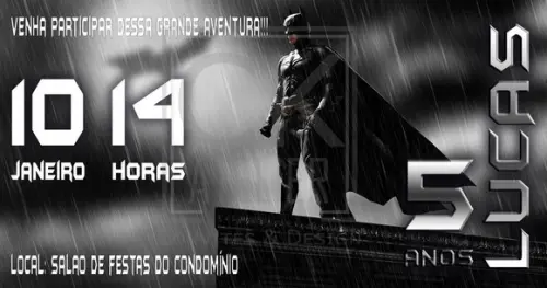 Convite Digital Batman