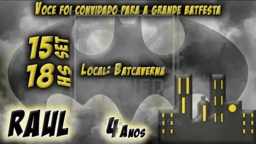 Convite Digital Batman