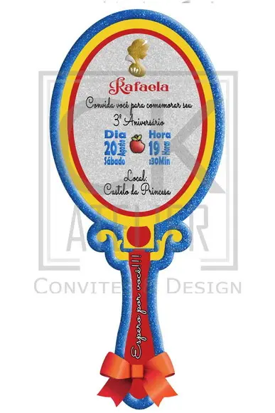 Convite Digital Branca de Neve