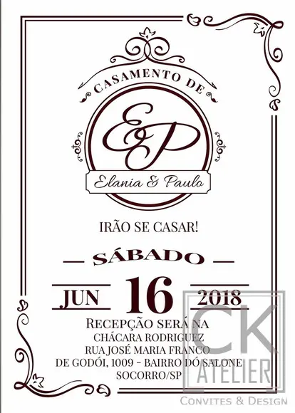 Convite Digital Casamento