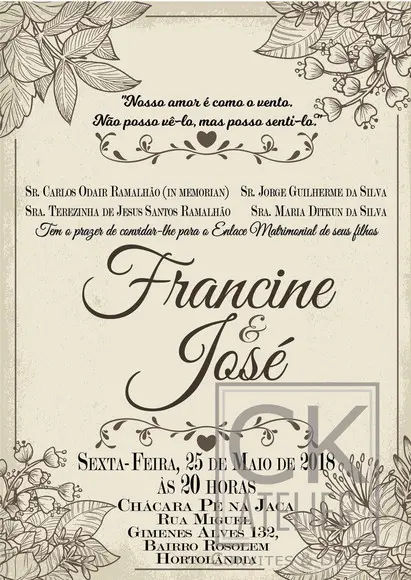 Convite Digital Casamento