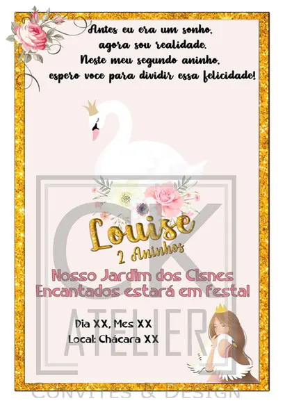 Convite Digital Cisne