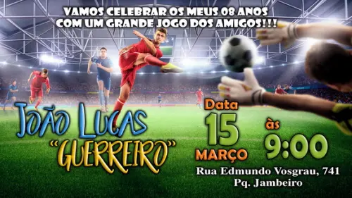 Convite Digital Futebol