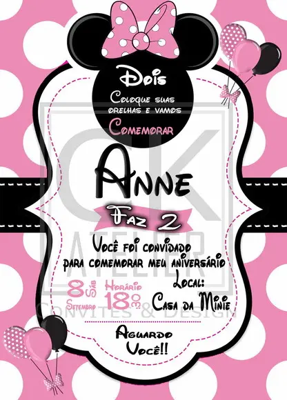 Convite Digital Minie