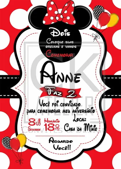 Convite Digital Minie