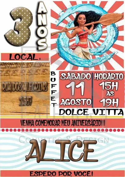 Convite Digital Moana