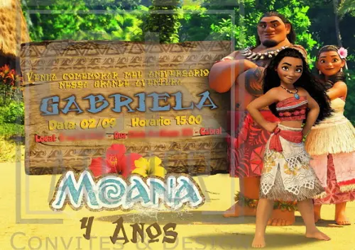 Convite Digital Moana