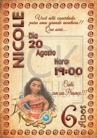 Convite Digital Moana