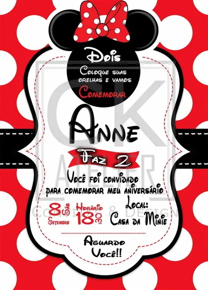 Convite Digital Minie